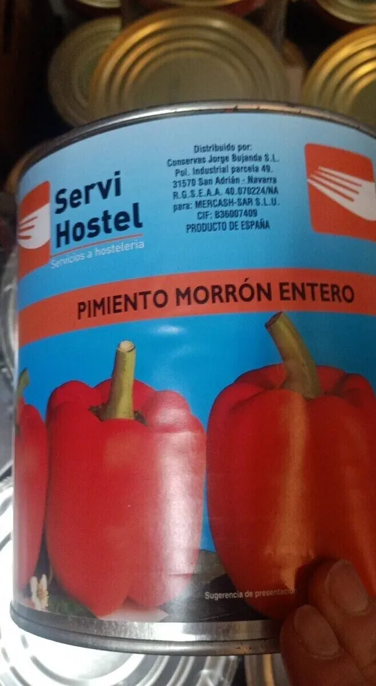 Pimiento morrón entero