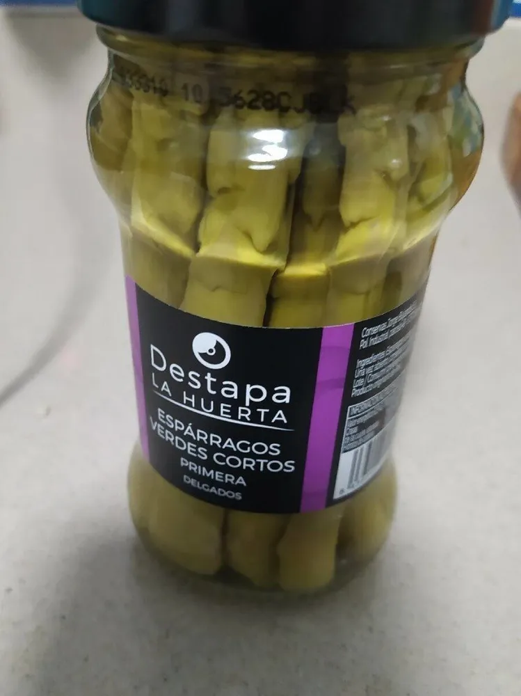 Espárragos verdes cortos