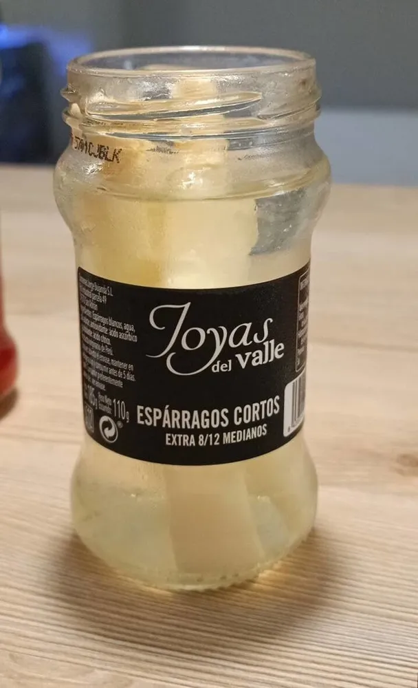 Espárragos cortos