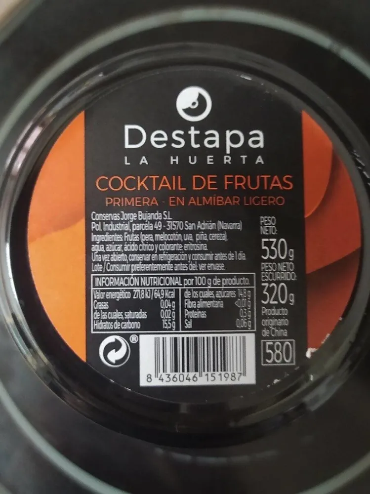 Cocktail de frutas