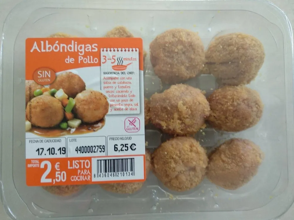 Albóndigas de pollo