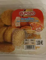 Bocaditos de queso emmental y jamón cocido