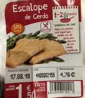 Escalope de cerdo empanado