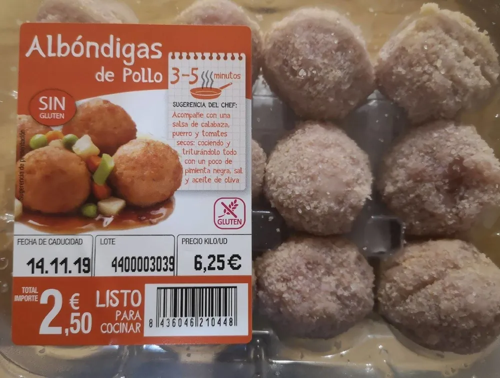 Albóndigas de pollo
