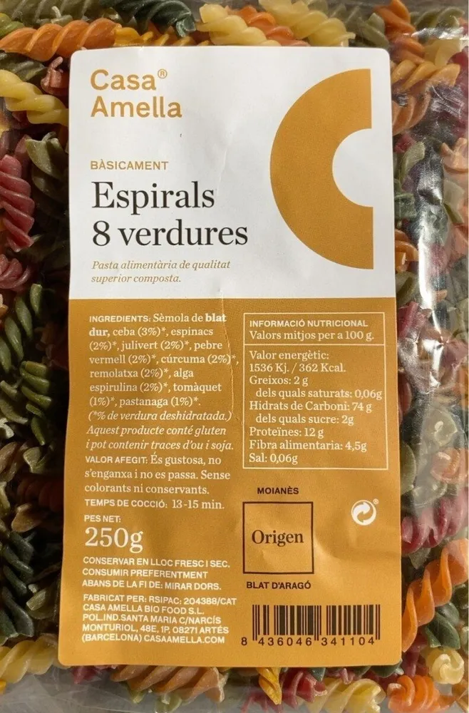 Espirals 8 verdures