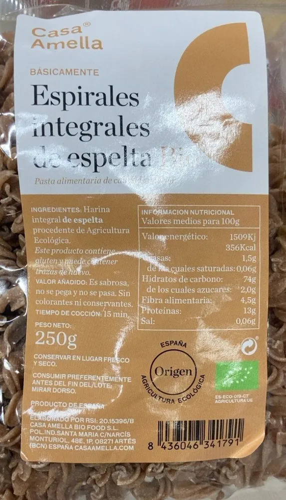 Espirales Integrales de espelta