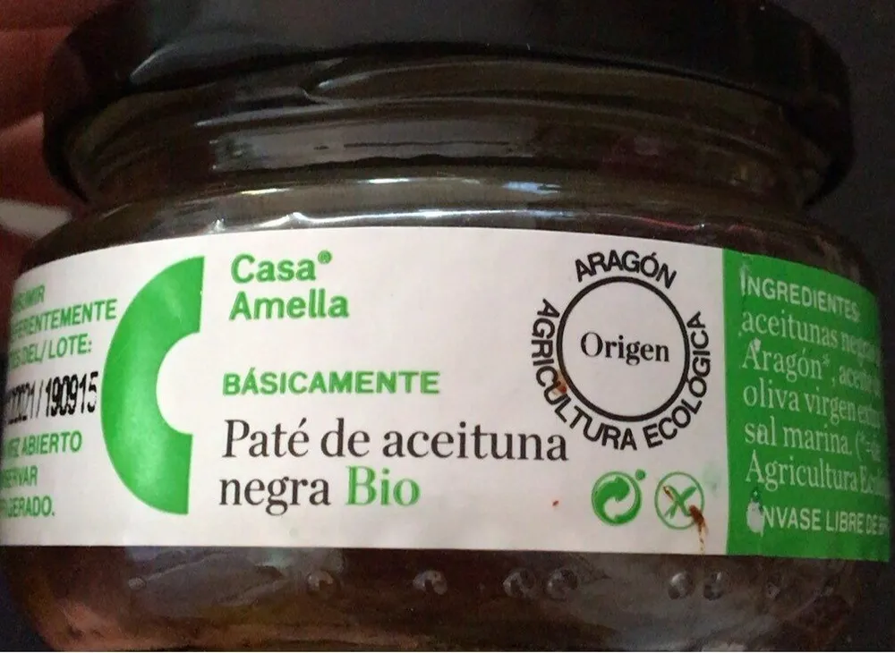 Paté de aceituna negra Bio