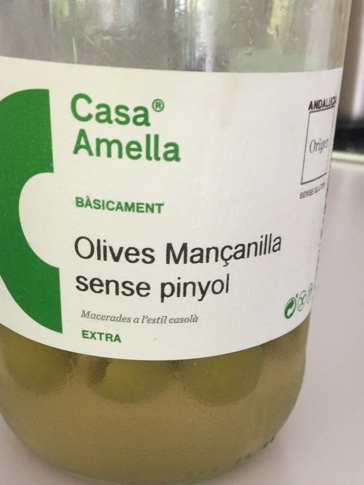 Olives mançanilla sense pinyol