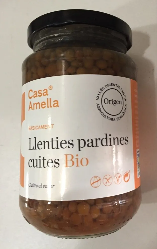 Llenties pardines cuites Bio