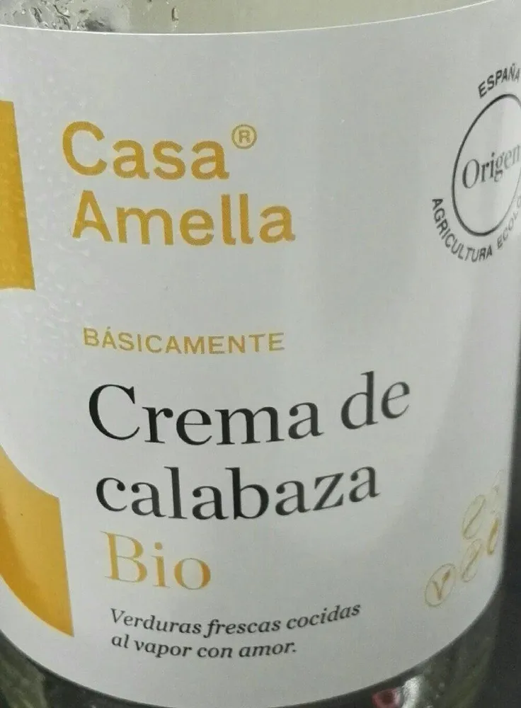 Crema de calabaza bio