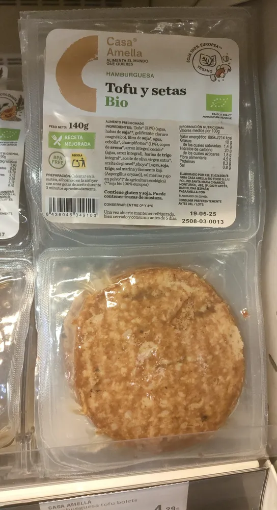 Tofu y setas bio