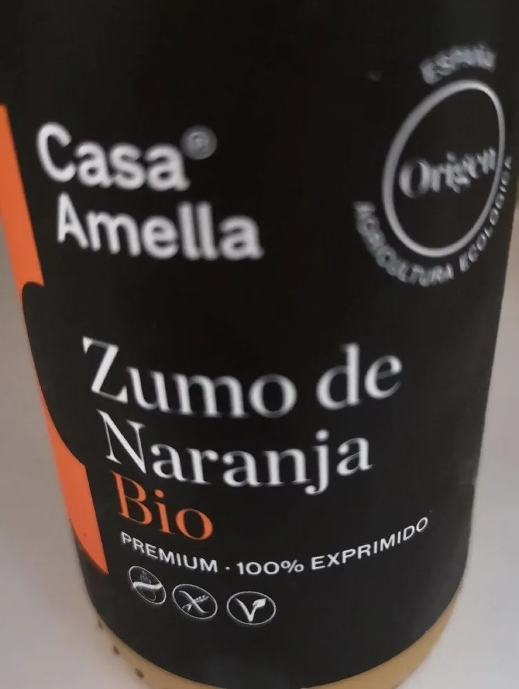 Zumo de naranja bio