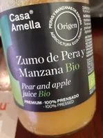 Zumo pera y manzana