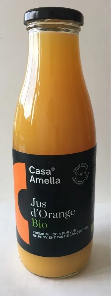 Jus d'orange BIO  100% pur jus