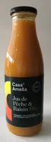 Jus BIO peche et raisin -100% pur jus