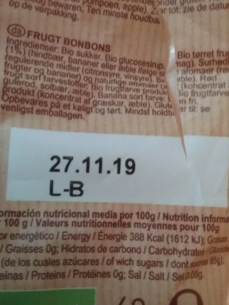 Caramelos de frutas