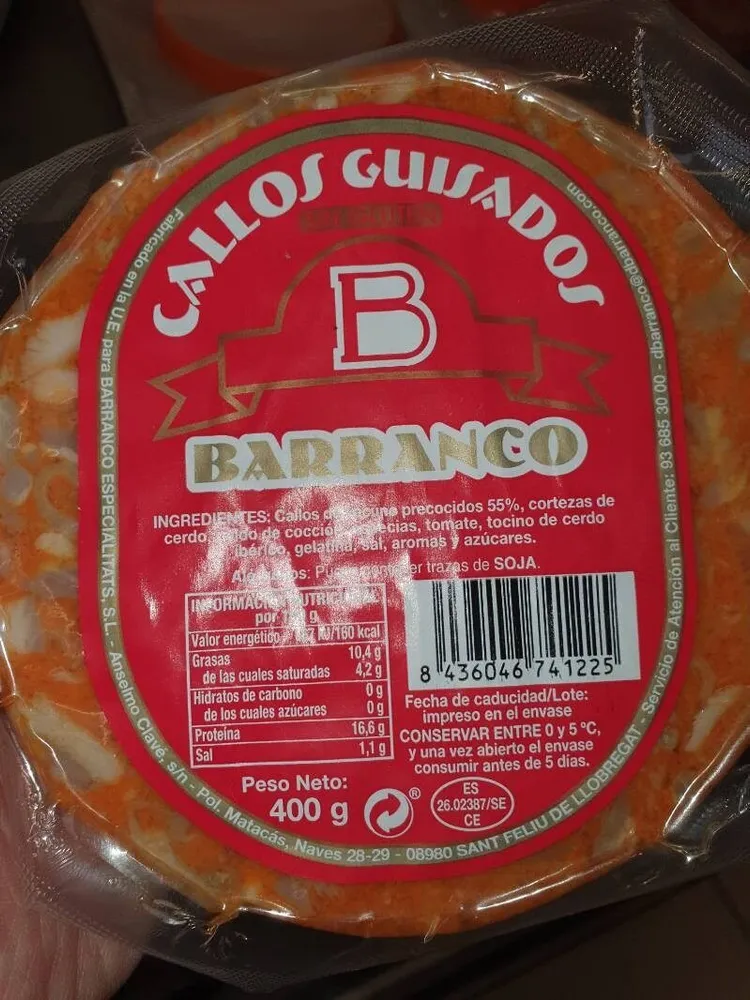 Callos guisados