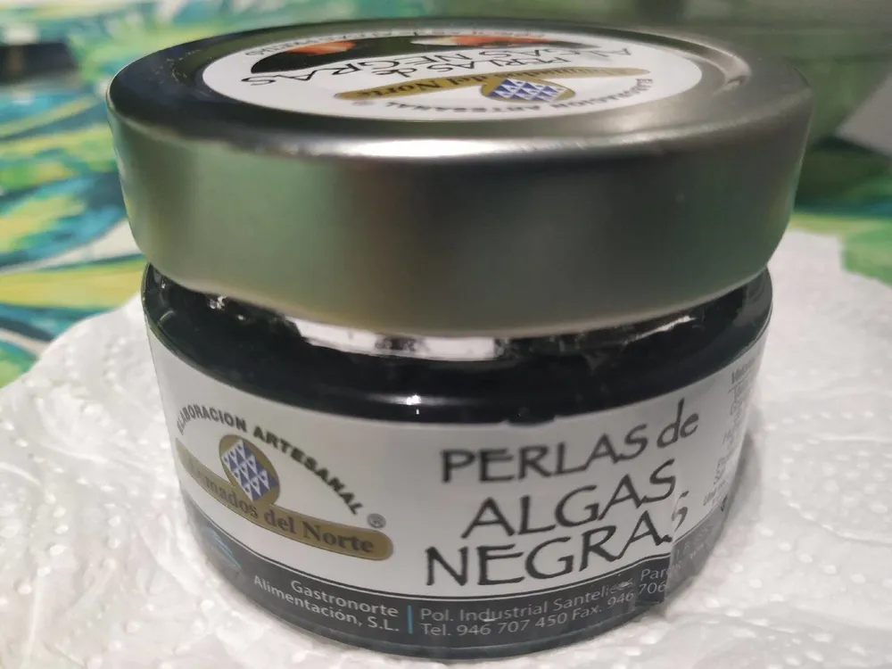 Perlas de algas negras