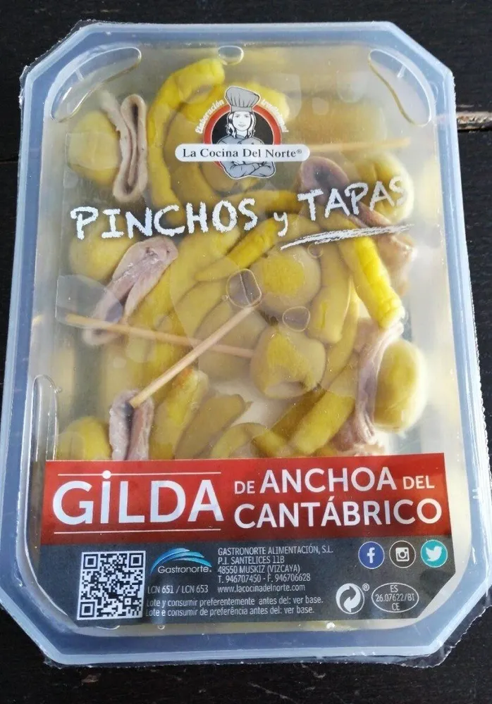 Gilda de anchoa del cantabrico