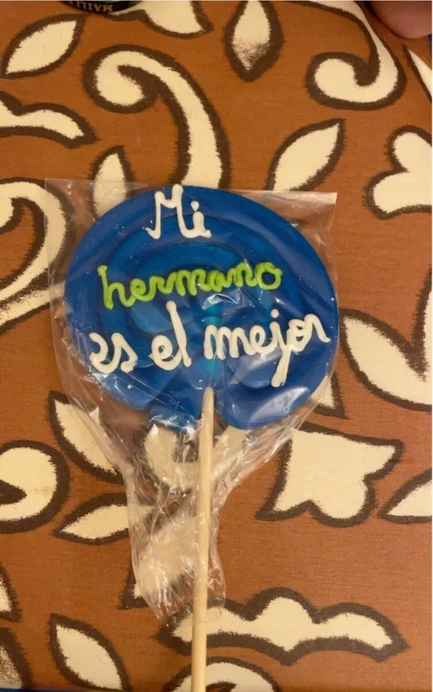 Caramelos duros/Piruleta redonda azul