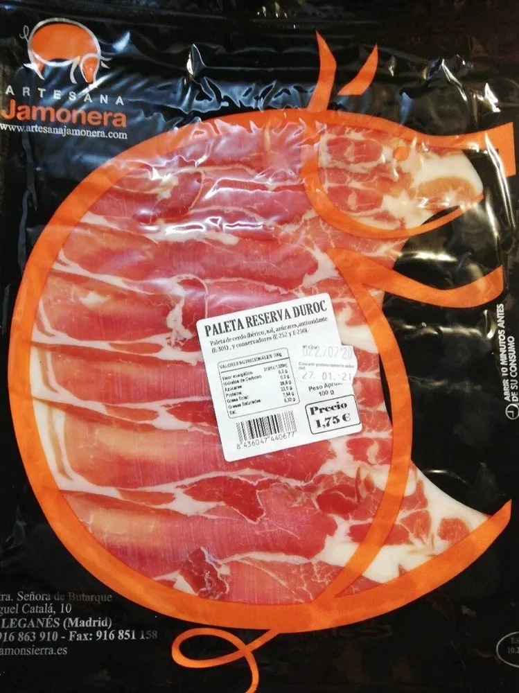 Paleta reserva duroc