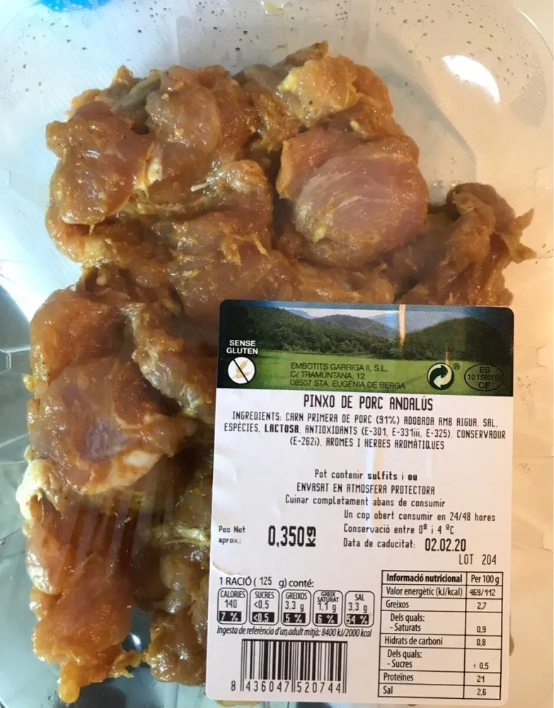 Pincho andaluz de cerdo