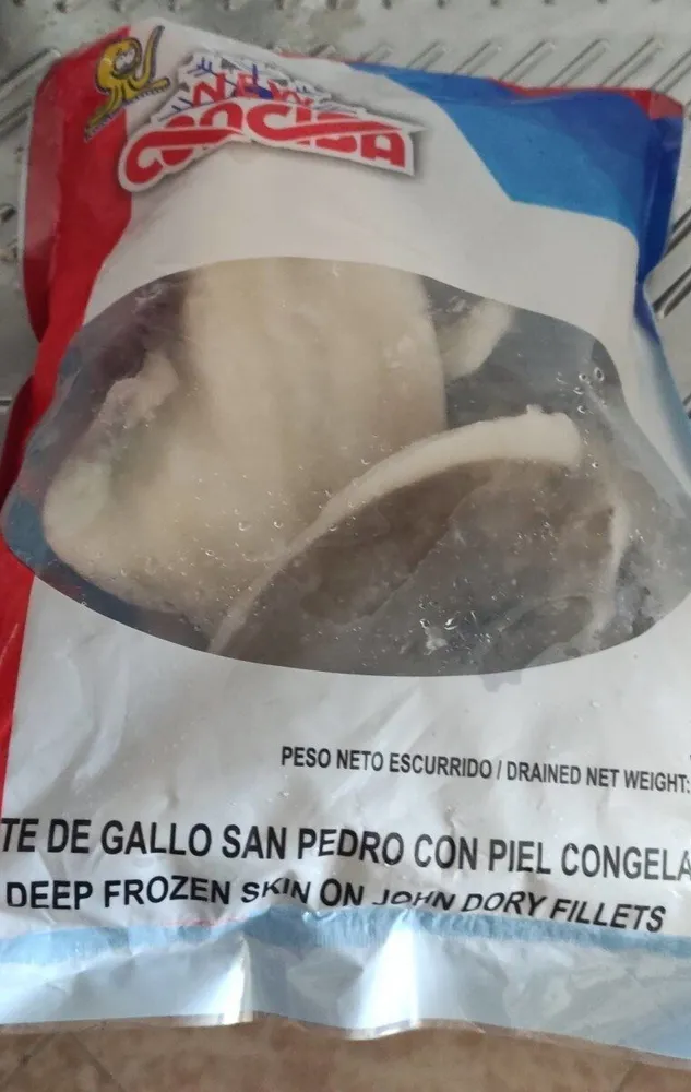 Filete de gallo con piel congelado