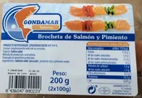 Brocheta de Salmón y Pimiento