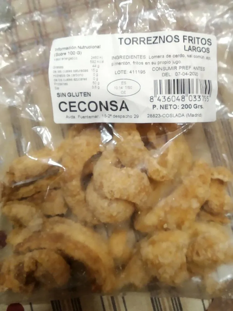 Torreznos fritos