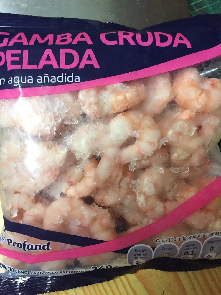 Gamba Cruda Pelada Congelada