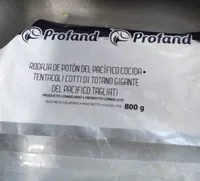 tentacoli cotti di totano gigante del pacifico tagliati