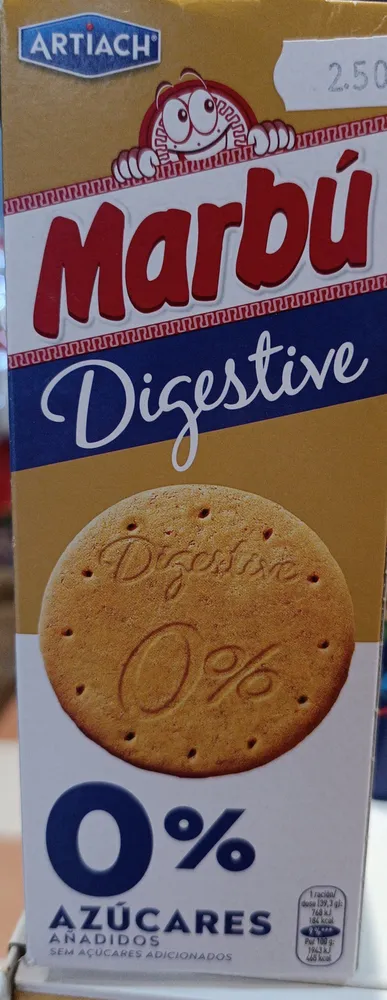 Galletas tipo digestive azúcares