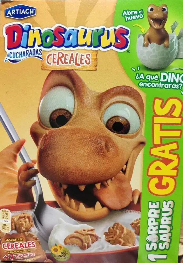 Dinosaurus a cucharadas cereales