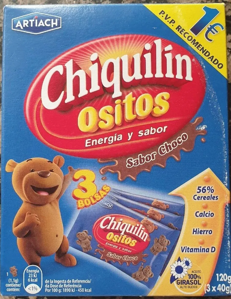 Chiquitín ositos sabor choco