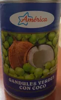 Gandules verdes con coco