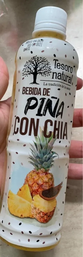 Bebida de piña con chia