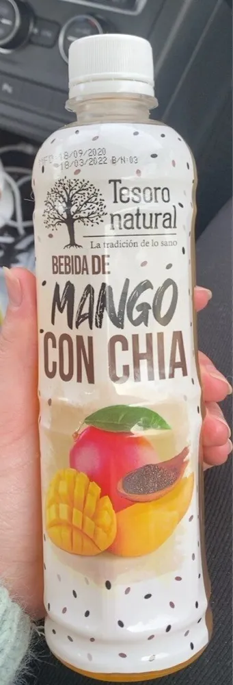Bebida de mango con chía