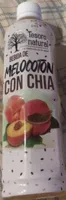 Bebida de melocotón con chía