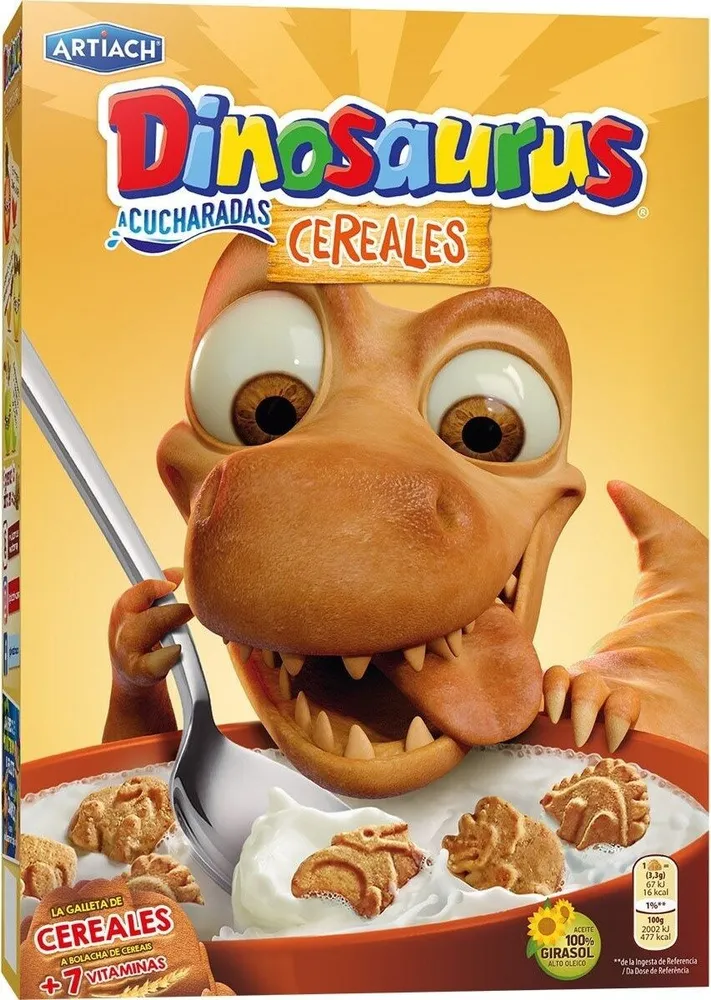 Dinosaurus a cucharadas cereales