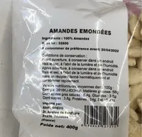 Amandes emondees
