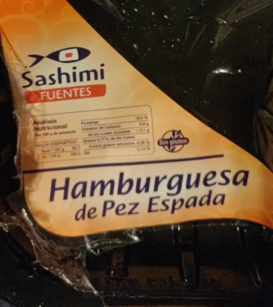 Hamburguesa de pez espada