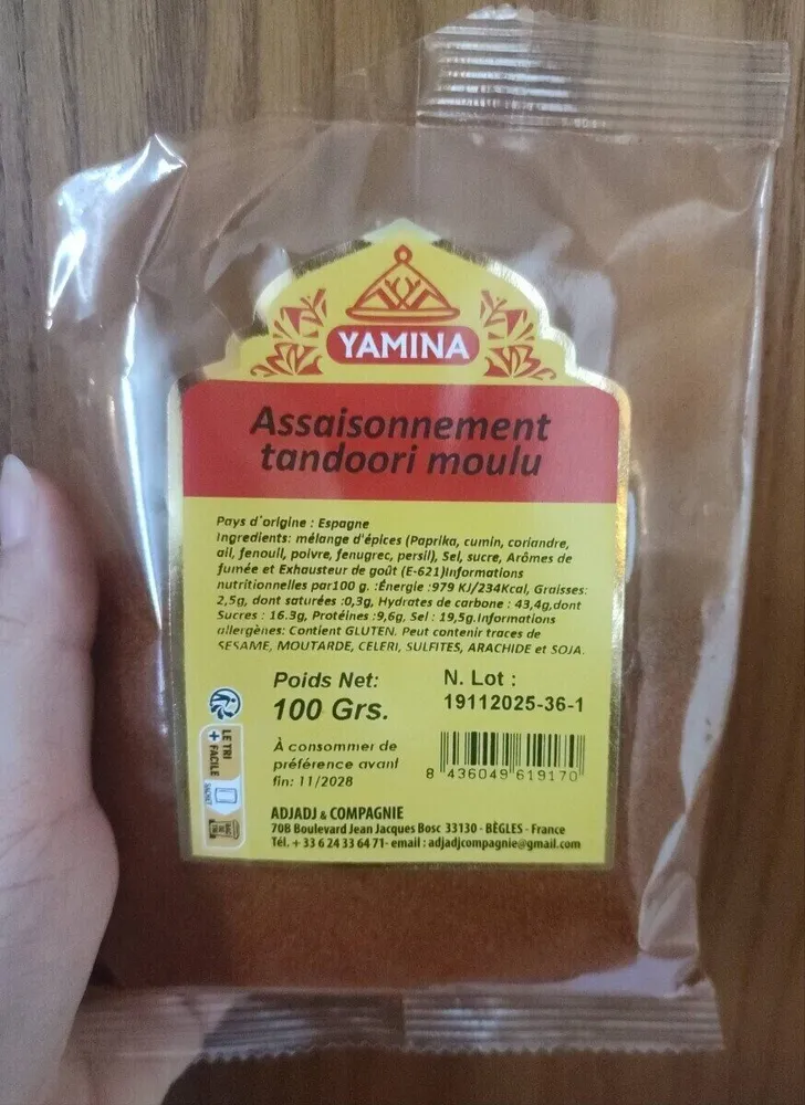 Assaisonnement tandoorii moulu