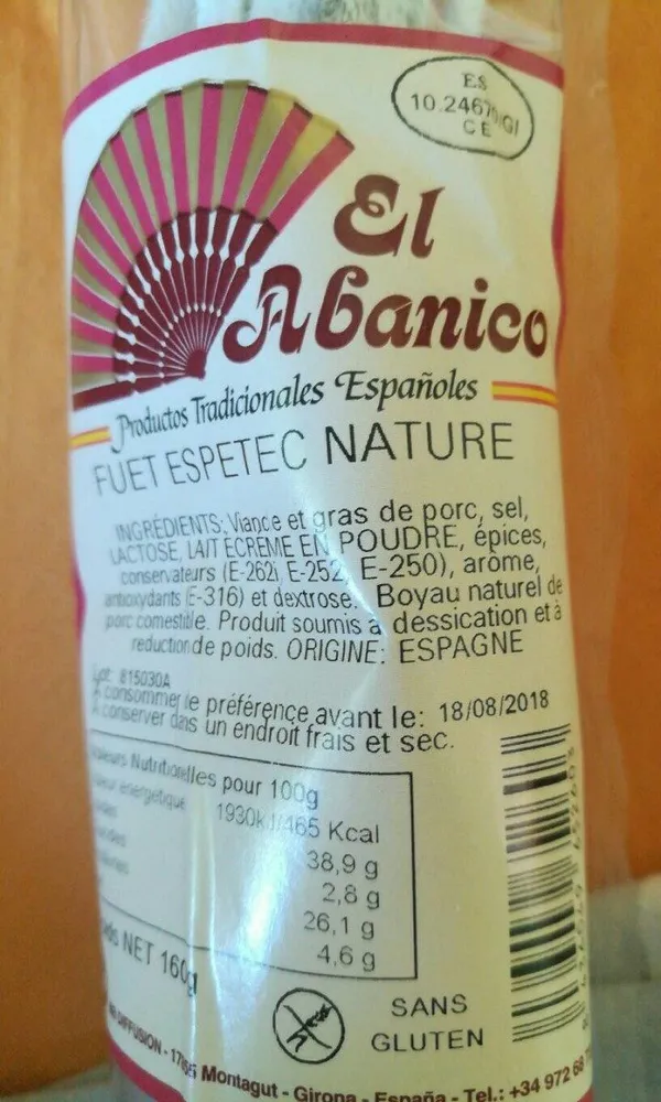 Fuet espetec nature