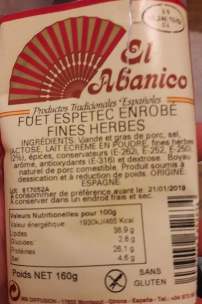 Saucisson enrobé fines herbes