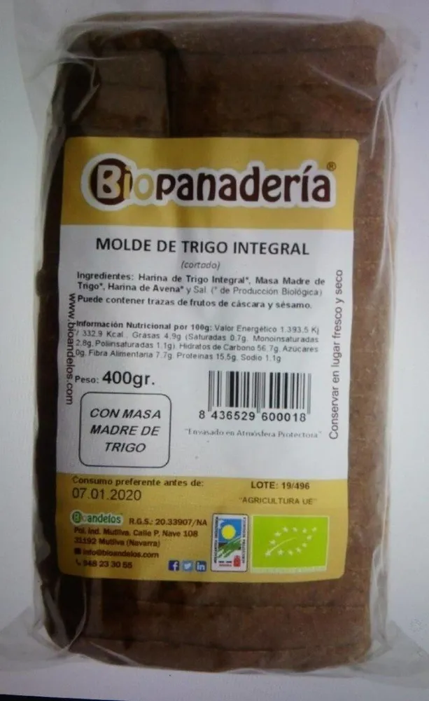 Molde de trigo integral