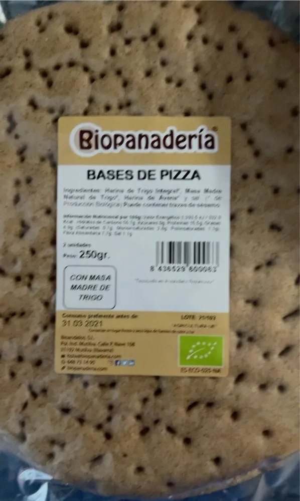 Bases de pizza