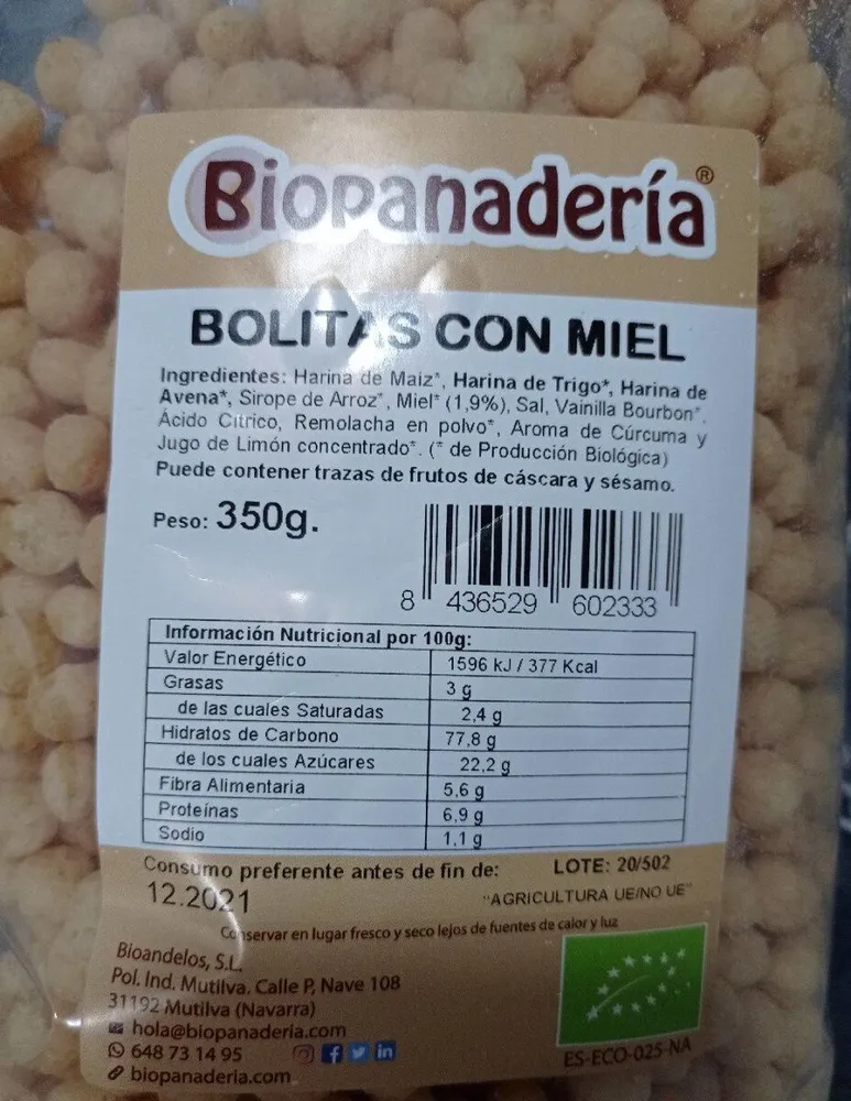 Bolitas con miel