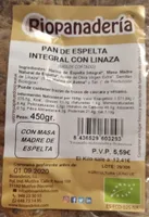 Pan de espelta integral con linaza