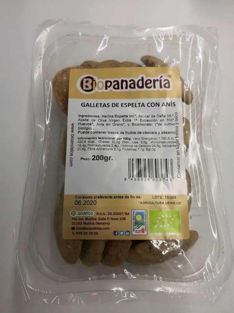 Galletas de Espelta con Anís