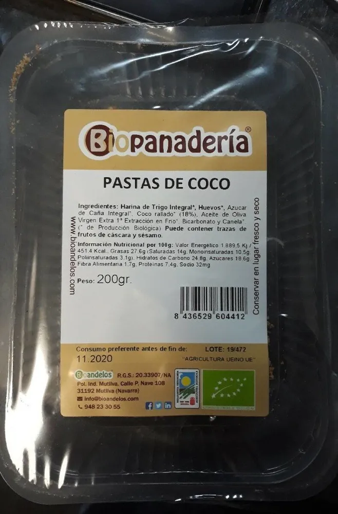 Pastas de coco